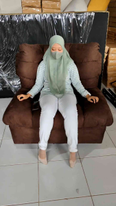 Re-born Tech Sofa Santai Putar 360° Empuk 1 Seater Big CHOCO