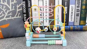 Fruit Three Track Bead Winding Maze Baby Children Toys Early Learning Educational Toys