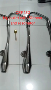V5 BULLET PIPE FOR CAFE RACER 152 (KEEWAY) WITH RESONATOR AND SILENCER