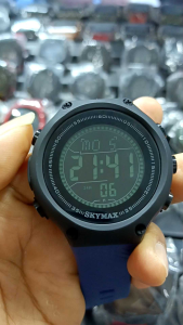 SKYMAX 1810 JAM Tangan Original Strap Tali Rubber Wateresis Cauple Free Batrai Cadangan (Andre What 97)