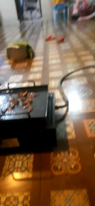 Wajan Roti Bakar Burger Dengan Spatula Dan Garpu