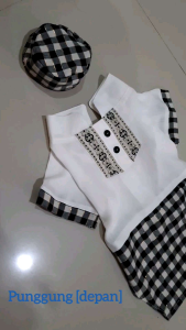 baju kucing koko sarung plus peci
