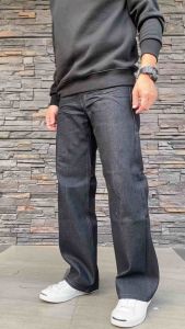 TPPJEANS "K Classic Raw Denim กางเกงยีนส์ผ้าดิบสีเข้มทรงกระบอกใหญ่ คลาสสิค เฟดได้ 16oz. เป้าซิป ทรงสวย Size 28-36 รับชำระปลายทาง