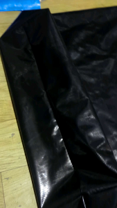 KARUNG KOTAK DENGAN RESLETING T90xL20xP70cm bahan semi karet pvc/orcid