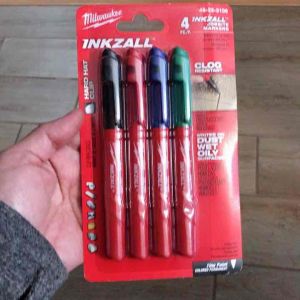 Milwaukee INKZALL Multi-Colored Fine Point Jobsite Permanent Markers (4-Pack)
