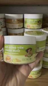 Mứt Gừng Viên Chanh Muối QNA Farm 95g - Mới Lạ Ít Đường Giữ Ấm Thanh Mát