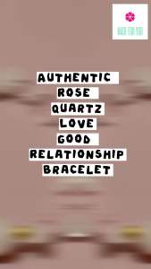 MFY authentic rose quartz classy-elegant promote love relationship healing lucky charm bracelet blessed 1PC