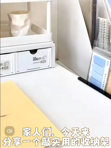 OHHDEER Transparent Desktop Message Board Edge Storage Shelf Monitor Memo Board Clear Acrylic Board with Tablet Holder