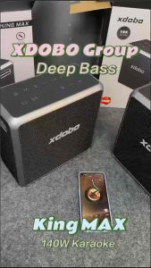 SY Xdobo King Max Bluetooth Speaker 140W ด้วย Microphone ไมค์ไร้สายคู่ การเปลี่ยนแปลง 100%