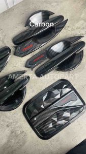 Paket Outer Handle Tank Cover Avanza Xenia 2012-2021 Carbon (HARGA UNTUK 1 SET)