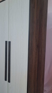 Set bilik tidur dengan almari pintu selak /Bedroom Set with doors wardrobe