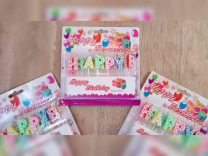 Lilin Tulisan Happy Birthday Warna Warni / Lilin Huruf Happy Birthday / Candle Happy Birthday - 1SET