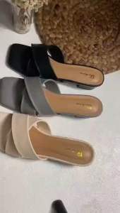 Sepatu Sendal Azizah Kekinian Ukuran Jumbo Hak 3cm