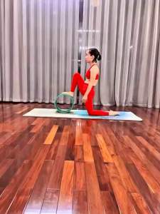 Combo Vòng tập yoga bản 33cm x 16cm 01 dây cotton m8 chuyên dụng tập yoga. Bản vòng tập yoga rộng bự to vừa đủ lưng massage cổ vai gáy khi tập luyên.