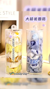 Kotak Penyimpanan Ikat Rambut & Tempat Kapas Muka Serbaguna