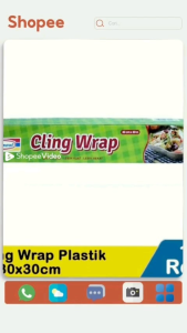 Cling Wrap Plastik 30mx30cm