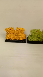 ตั้งมงคลนักษัตรมังกรคู่งานเรซิ่นขนาดสูง3.5ซม.