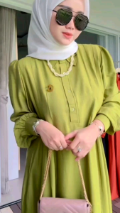 Gamis Polo Linen Premium: Pakaian Formal Muslimah yang Nyaman