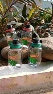 Botol Minum Think Nature Transparan 600ml Polos Simple