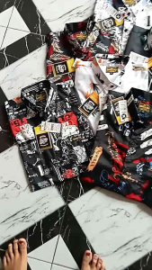 kemeja pria motif pantai hawai distro premium