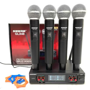 Mic Wireless SHURE GLX48 glx 48 4 handle 4 Channel Murah (Bisa COD)