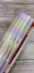 hologram hot stamping foil lure dan metal jig- GLEAM/ JAPAN ORIGINAL- lebar 20cm- HPT-015 Rainbow