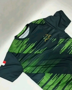 AR045- kaos Jersey Akmil loreng army tni sublim fullprint kaos uniform olahraga Lengan Pendek