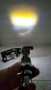 Lampu Depan H4 Laser Putih Kuning Plus Senja Biru Motor Vixion - CRF - CBR - R15 - MX King - Scoopy - Byson Dll