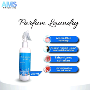PARFUM LAUNDRY MINYAK WANGI LONDRI TAHAN LAMA AROMA BLUE FANTASY NETTO 250ML