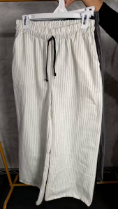 celana kulot wanita motif salur celana panjang wanita