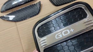 Paket Outer Handle Tank Cover Datsun Go + Panca Cross 2018 2023 2025 Hitam Chrome Carbon