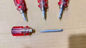 Obeng Mini Cebol Pendek 2 in 1 Way Plus Minus Serbaguna Universal