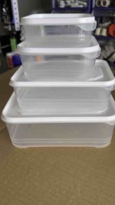 350/650/1200/2000ML Refrigerator Organizer Tupperware Kitchen Fridge Fresh Food Storage Box Containers Stackable Lid