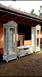BUFET TV DAN ALMARI HIAS KAYU JATI