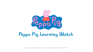 VTech Peppa Pig Learning Watch Purple or Blue