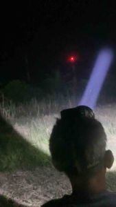 ไฟฉายคาดหัวเครื่องบิน M19 AIR FORCE รุ่นพิเศษ แบตเตอรี่ถอดได้