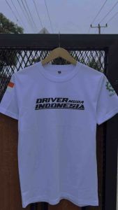 Kaos driver muda Indonesia (bahan Cotton combad 30s premium adem dan halus )
