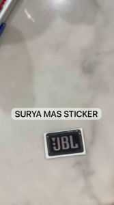 Stiker logo jbl timbul