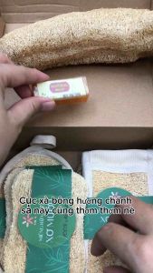 Combo 3 sản phẩm Sơ mướp tắm Tự Nhiên- May 3 lớp- Tẩy Da Chết Massage Cơ Thể Giảm Mụn - Bông Tắm Tạo Bọt Xà Phòng Làm Sạch Da