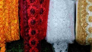 Lace Organza Perkhawinan Hantaran Decoration / W 7cm Renda Organza Perkhawinan Hantaran Decoration / Wedding Hantaran Perkhawinan Decoration / DIY Decoration Hantaran Perkhawinan / Hiasan Pelamin Perkhawinan Hantaran Decoration.