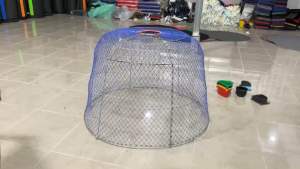 ชุด 2 ผืน มุ้งทึบเดียวชายล่างผ้าร่มคละสี มุ้งคลุมสุ่มไก่ มุ้งไก่