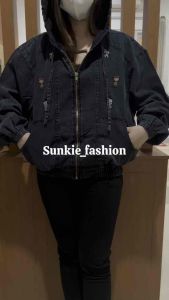 JAKET JUMBO BORDIR BAHAN SOFT DENIM PREMIUM (LEMBUT) DIJAMIN BAHAN BAGUS DAN JUMBO (KETERANGAN LD ADA DI FOTO)