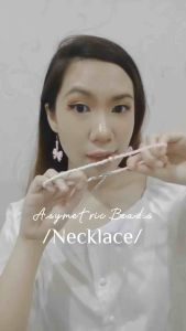 Fenny Asymetric Beads Necklace Kalung Manik Manik Pearl Mutiara Korea Korean Style