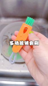 三合一杯盖清洁刷 (1套3个)3 in-1 Cup Lid Cleaning Brush这个杯盖刷专为水壶、保温杯设计，起胶圈、插吸管、深入难以清洁的缝隙都非常方便#三合一杯盖刷 #杯盖清洁刷#1套3个
