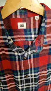 Kemeja Flanel "Uniqlo" Original Second Size XL