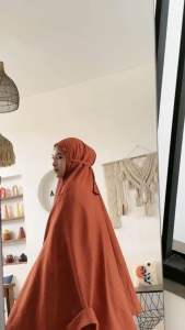 Mukena Traveling Mini Pouch 2in1 Katun Mikro Import Premiun Free Sejadah