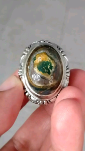 CINCIN BATU AKIK PANCAWARNA PUSER BUMI NATURAL