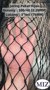 Cut : 3"(76MM) 380/48 Fishing Net Pukat Baru PE Poly Net Pukat Laut Pukat Nelayan Pukat Bubu Pukat Pagar Pukat Ayam