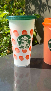 แก้วสตาร์บัค มือหนึ่ง ไม่มีกล่องให้นะคะ ไม่เคยใช้งาน 1ชิ้น