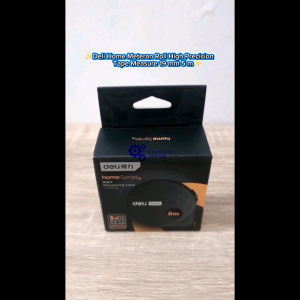 Deli Home Pengukur Linear Meteran Roll High Precision Tape Measure 19 mm 5 m - HT8519 - Black